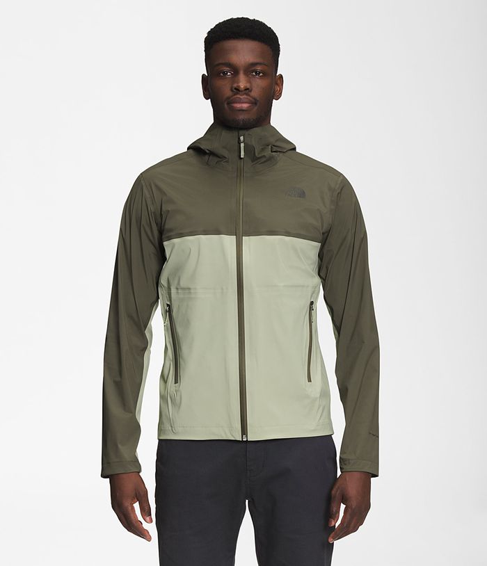 The North Face Mens Rain Jacket West Basin DryVent™ 573VXGQHM - Olive